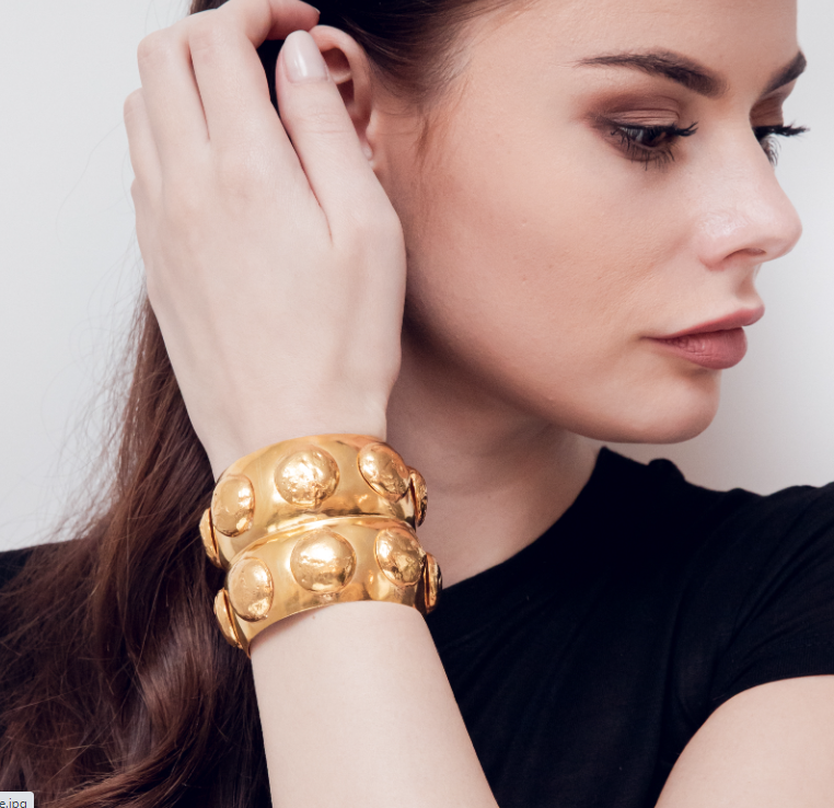 Manchette Curve Gold Cuff