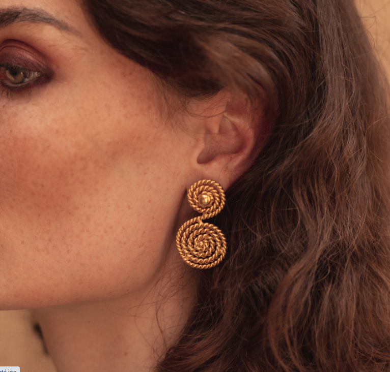 Boucles d’oreille Spirale Gold Earrings