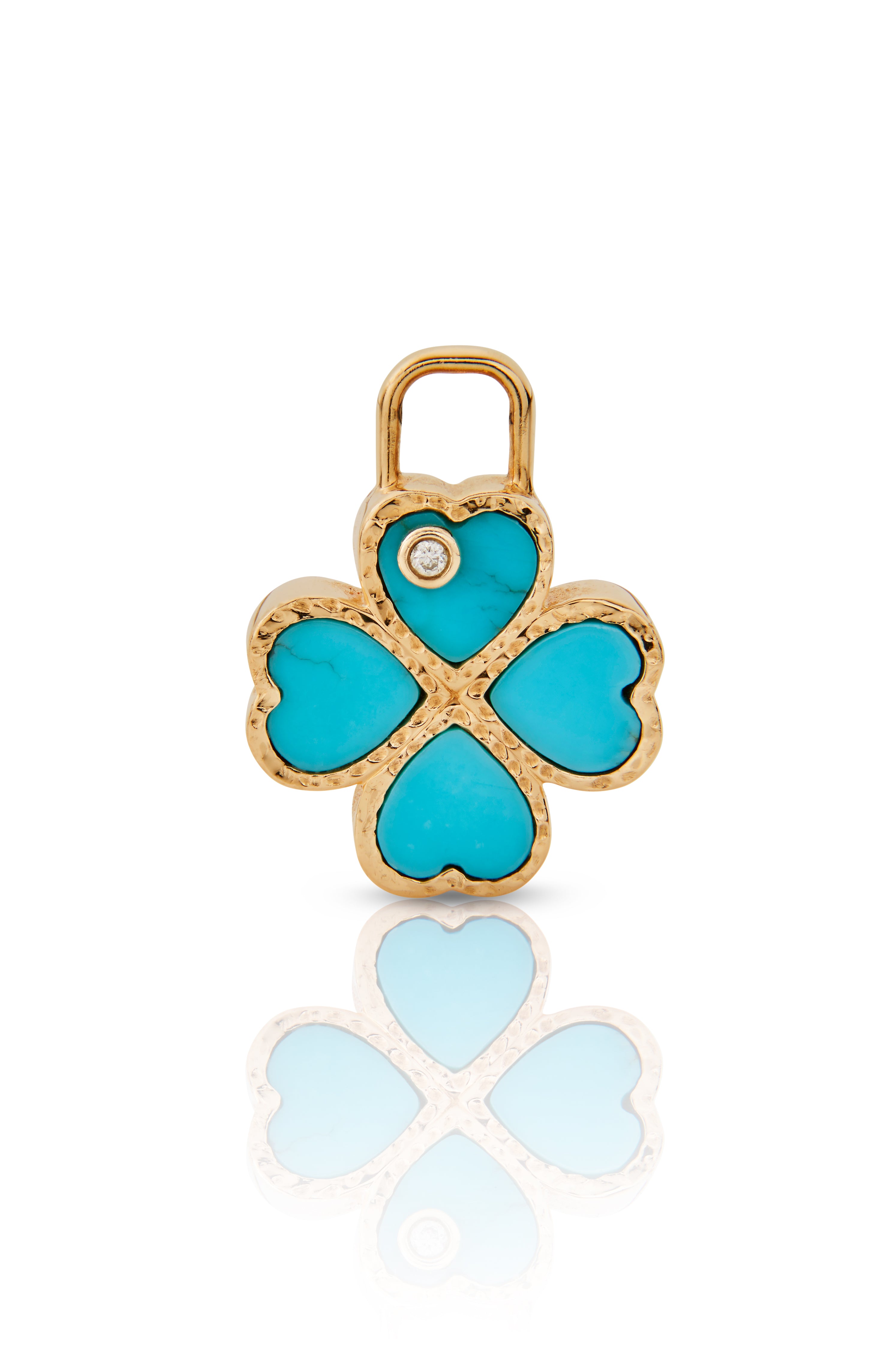 Make a Wish Four Leaf Clover Charm