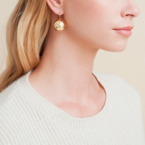Comete Gold Ball Earring