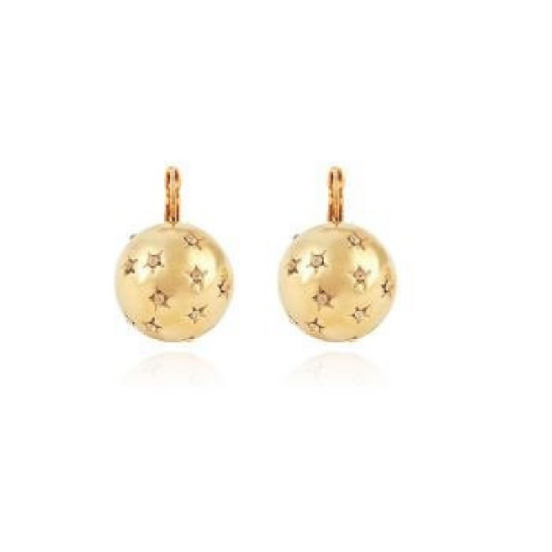 Comete Gold Ball Earring