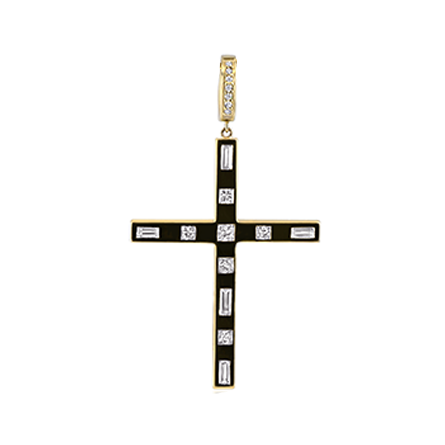 Baguette Eternity Cross