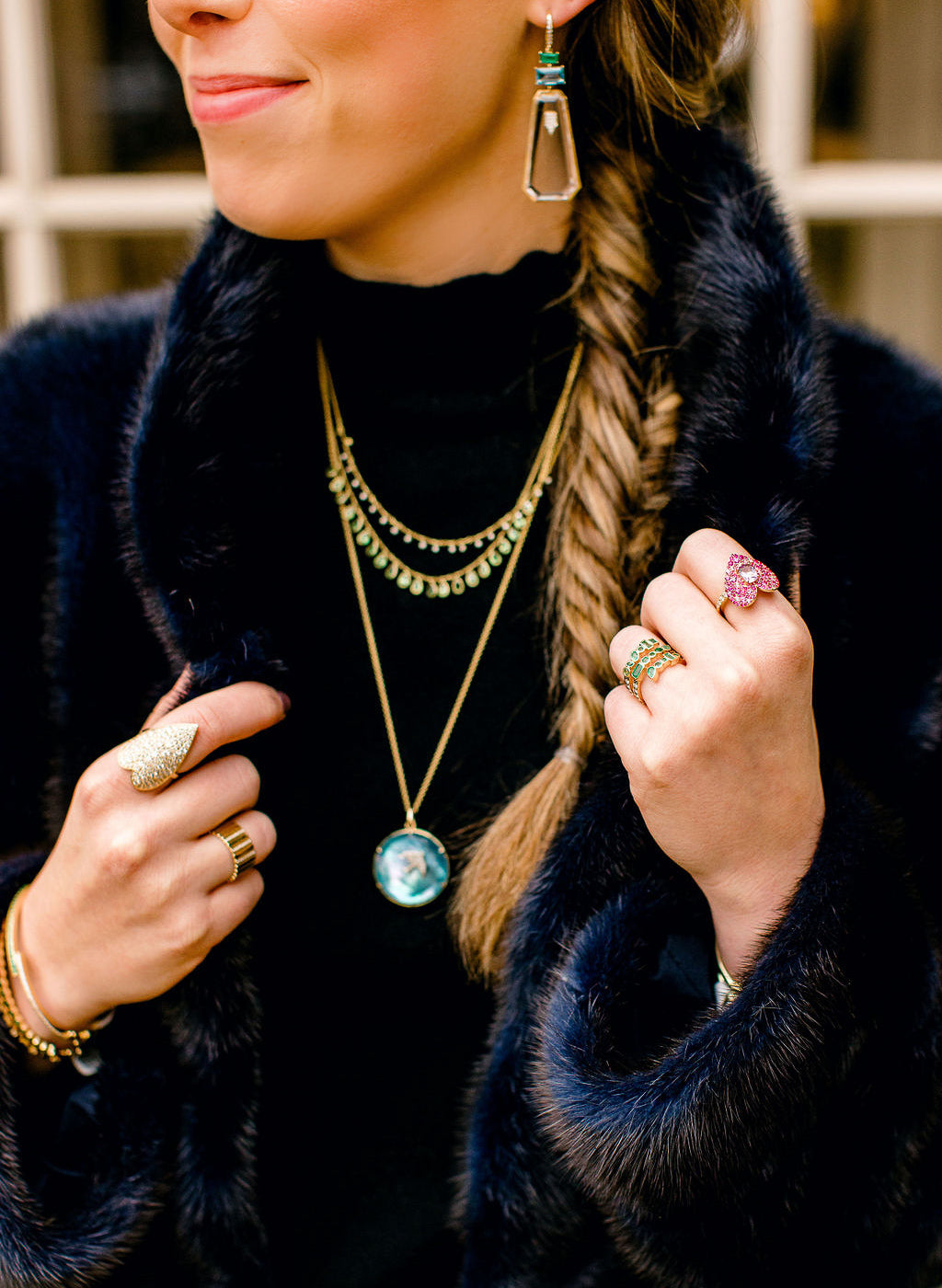 Emerald Monroe Coil Ring