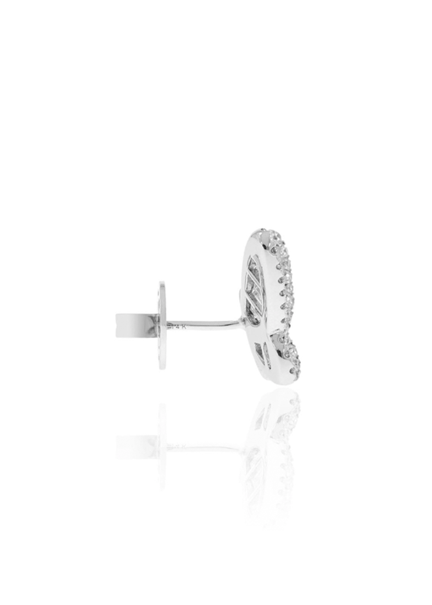 14K Diamond Butterfly Studs